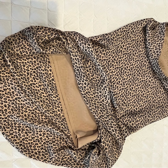 Leith animal print lined slip skirt size XS - Picture 4 of 6